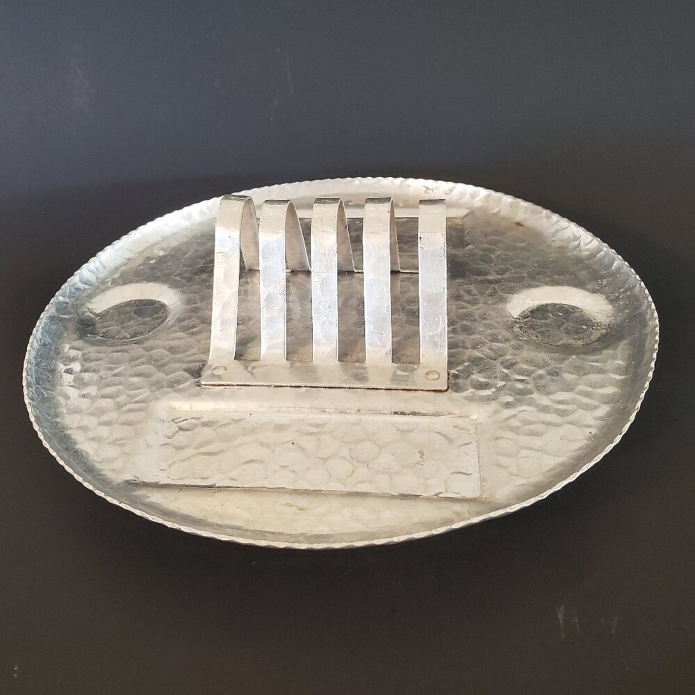 Rodney Kent Hammered Aluminum Lazy Susan